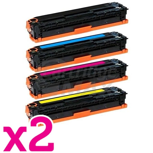 2 Sets of 4 Pack HP CE340A-CE343A (651A) Generic Toner Cartridges [2BK,2C,2M,2Y]