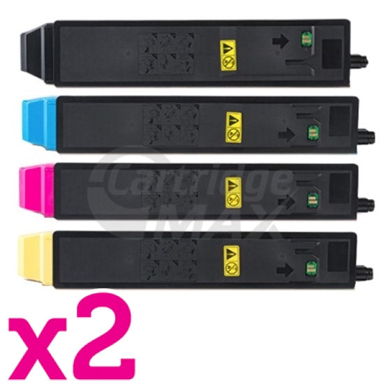 2 Sets of 4 Pack Compatible for TK-8319 Toner Cartridge suitable for Kyocera TASKalfa 2550ci [2BK,2C,2M,2Y]