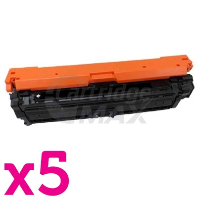 5 x HP CE270A (650A) Generic Black Toner Cartridge  - 13,500 Pages