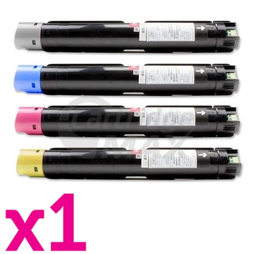 4 Pack Fuji Xerox DocuCentre-VI C2271, C3371, C5571, C6671, C7771 Generic Toner Cartridges CT202634 - CT202637 [1BK,1C,1M,1Y]
