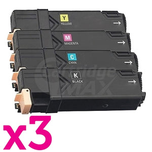3 sets of 4-Pack Generic Cartridge Combo for Fuji Xerox C1110 [3BK,3C,3M,3Y]
