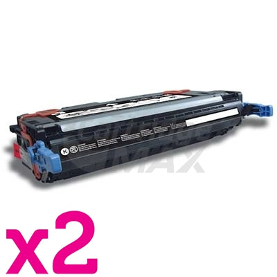 2 x HP Q6460A (644A) Generic Black Toner Cartridge - 12,000 Pages