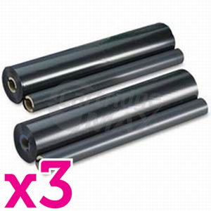 3 x Panasonic KX-FA134 Generic Ink Film [2 rolls Value Pack]