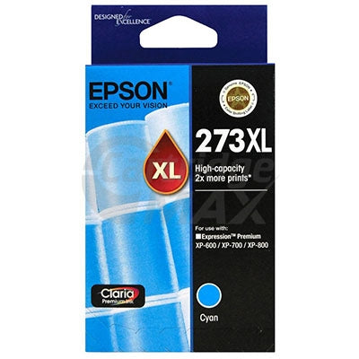 Epson 273XL Original Cyan High Yield Ink Cartridge [C13T275292]