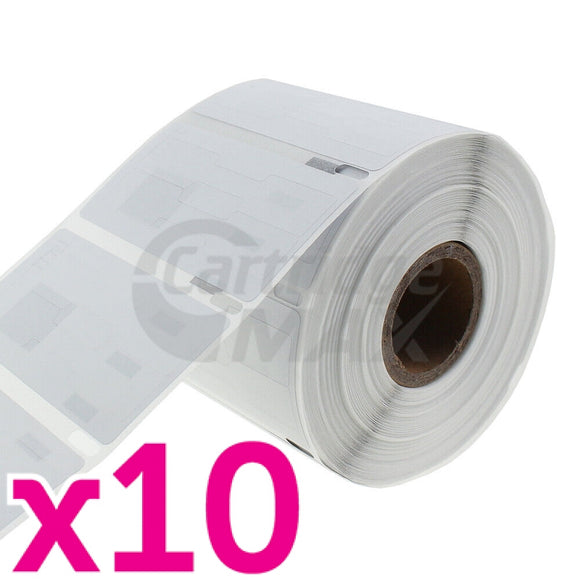 10 x Dymo SD11351 / 30299 Generic White 54mm x 11mm Jewellery Labels Roll - 1500 labels per roll