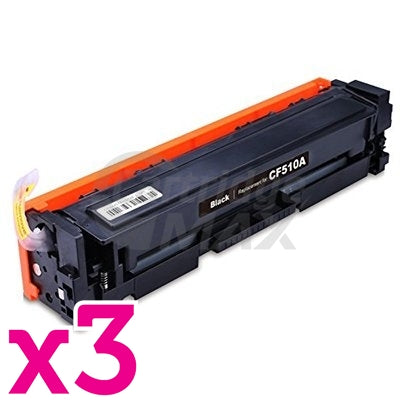 3 x HP 204A (CF510A) Generic Black Toner Cartridge