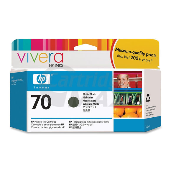 HP 70 Original Matte Black Inkjet Cartridge C9448A
