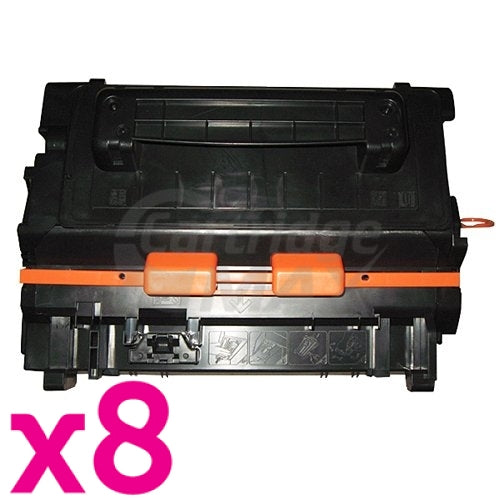 8 x HP CE390A (90A) Generic Black Toner Cartridge - 10,000 Pages