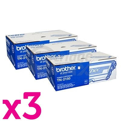 3 x Brother TN-2150 Original Toner