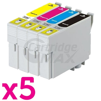 20 Pack Epson Generic 73N Series Ink Combo [T0731- T0734] [5BK,5C,5M,5Y]