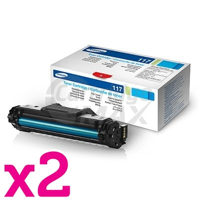 2 x Original Samsung SCX4655 (MLT-D117S 117) Black Toner Cartridge SU853A
