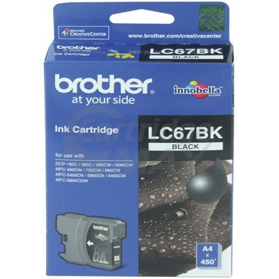 Original Brother LC-67BK Black Ink Cartridge