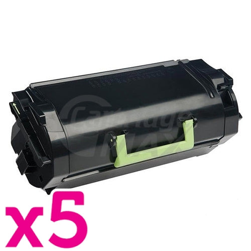 5 x Lexmark (52D3H00) Generic MS810 / MS811 / MS812 Black High Yield Toner Cartridge