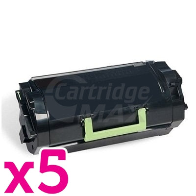 5 x Lexmark (62D3H00) Generic MX710 / MX711 / MX810 / MX811 / MX812 Black High Yield Toner Cartridge