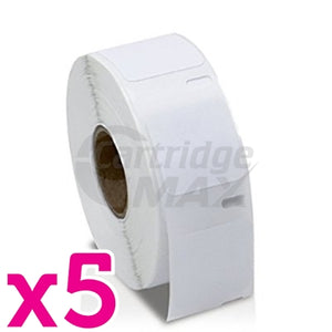 5 x Dymo SD30332 / S0929120 Generic White Label Roll 25mm x 25mm  - 750 labels per roll