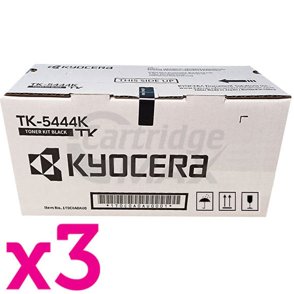 3 x Original Kyocera TK-5444K Black Toner Cartridge ECOSYS PA2100, MA2100