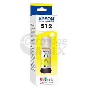 Original Epson T512 EcoTank Yellow Ink Bottle