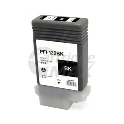 Generic Canon PFI-120BK Black Ink Cartridge - 130ML