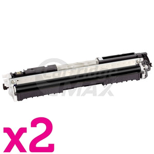 2 x Canon LBP 7018C (CART-329BK) Generic Black Toner Cartridge - 1,200 Pages