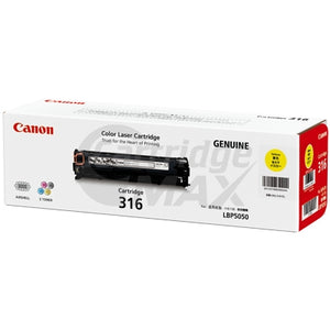 Canon LBP 5050N (CART-316Y) Original Yellow Toner Cartridge - 1,500 Pages