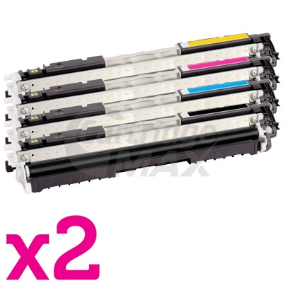 2 sets of 4 Pack Generic Canon LBP 7018C (CART-329B,C,M,Y) Toner Cartridges [2BK,2C,2M,2Y]