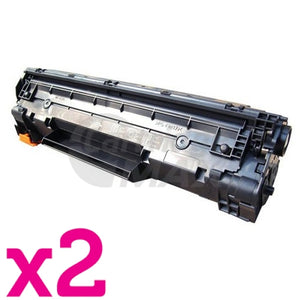 2 x HP CB435A (35A) Generic Black Toner Cartridge - 2,000 Pages