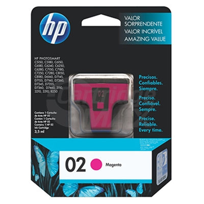 HP 02 Original Magenta Inkjet Cartridge C8772WA