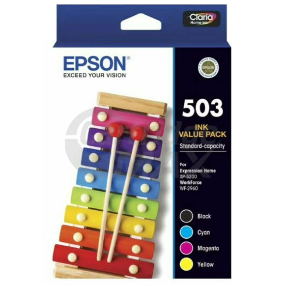 Epson 503 Value Pack Original Inkjet Cartridge C13T09Q692 [1BK,1C,1M,1Y]