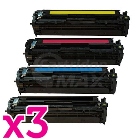 3 sets of 4 Pack Generic Canon CART-318 Toner Cartridges [3BK,3C,3M,3Y]
