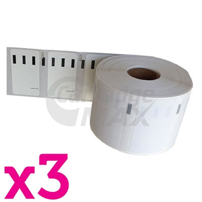 3 x Dymo SD11354 / S0722540 Generic Multi Purpose Label Roll 57mm x 32mm - 1,000 labels per roll