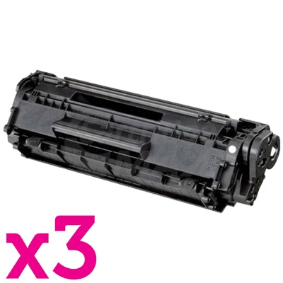3 x Canon FX-9 Black Generic Toner Cartridge