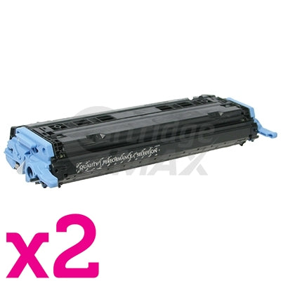 2 x HP Q6000A (124A) Generic Black Toner Cartridge - 2,500 Pages