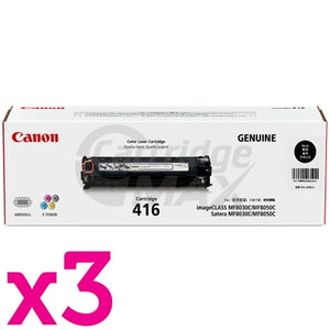 3 x Original Canon CART-416 Black Toner Cartridge