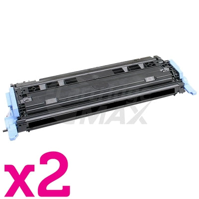 2 x Canon LBP5000 LBP5100 (CART-307BK) Generic Black Toner Cartridge - 2,500 Pages