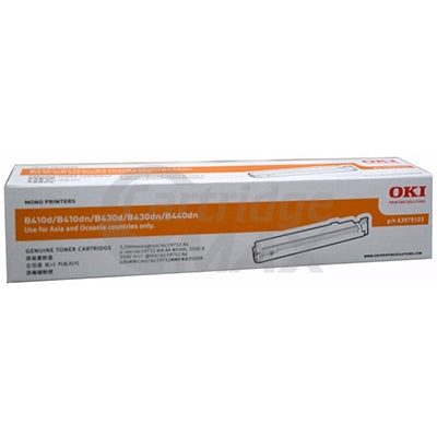 OKI Original B410, B430, B440/MB470, MB480 Toner Cartridge - 3,500 pages (43979103)
