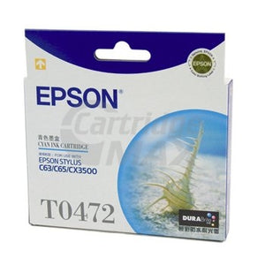 Original Epson T0472 Cyan Ink Cartridge