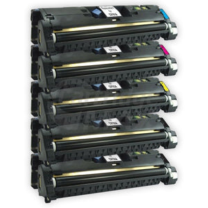 5 Pack HP C9700A-C9703A (121A) Generic Toner Cartridges [2BK,1C,1M,1Y]