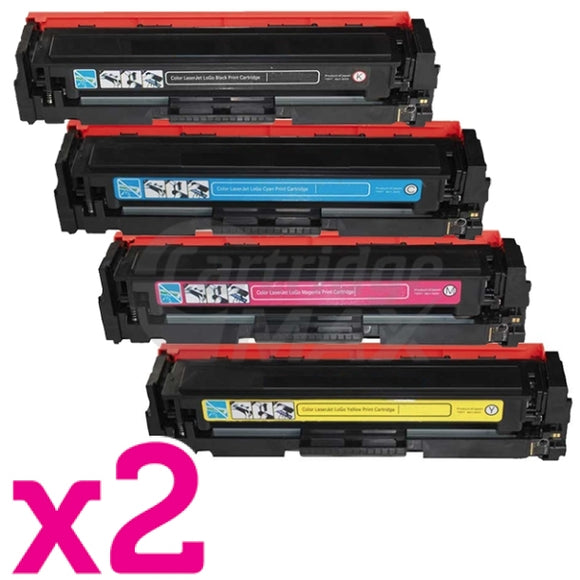 2 Sets of 4 Pack HP 416X W2040X-W2043X Generic High Yield Toner Cartridges [2BK,2C,2M,2Y]