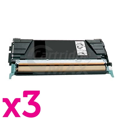3 x Lexmark (C5220KS) Generic C522 / C524 / C532 Black Toner Cartridge