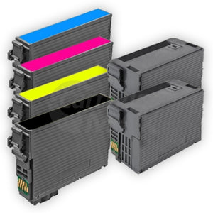 6 Pack Epson 410XL (C13T339192-C13T340492) Generic High Yield Inkjet Cartridges [2BK,1PBK,1C,1M,1Y]