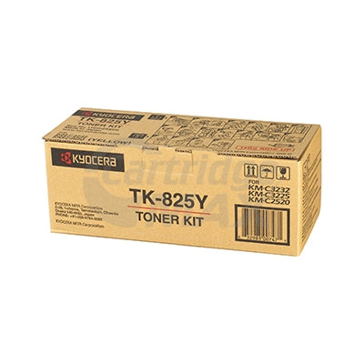 Original Kyocera TK-825Y Yellow Toner Cartridge KMC-2520, KMC-2525, KMC-3225, KMC-3232, KMC-4035E