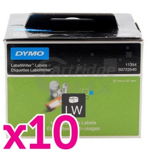 10 x Dymo SD11354 / S0722540 Original Multi Purpose Label Roll 57mm x 32mm - 1,000 labels per roll