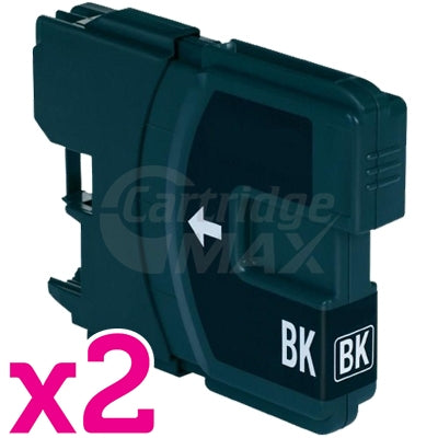 2 x Brother LC-38BK Generic Black