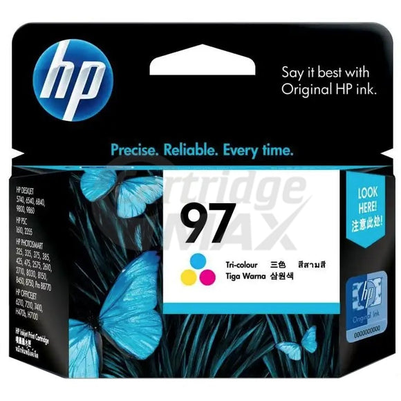 HP 97 Original [Tri Colour] Inkjet Cartridge C9363WA - 450 Pages