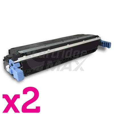 2 x HP C9730A (645A) Generic Black Toner Cartridge - 13,000 Pages