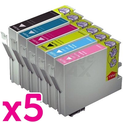 30 Pack Generic Epson 81N Series Ink Combo (5 sets) [5BK,5C,5M,5Y,5LC,5LM]