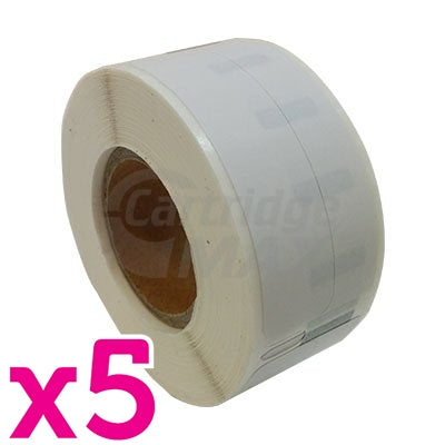 5 x Dymo SD99017 / S0722460 Generic White Label Roll 12mm x 50mm - 220 labels per roll