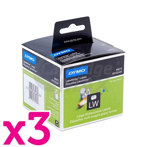 3 x Dymo SD99015 / S0722440 Original Multi Purpose Label Roll 54mm x 70mm - 320 labels per roll