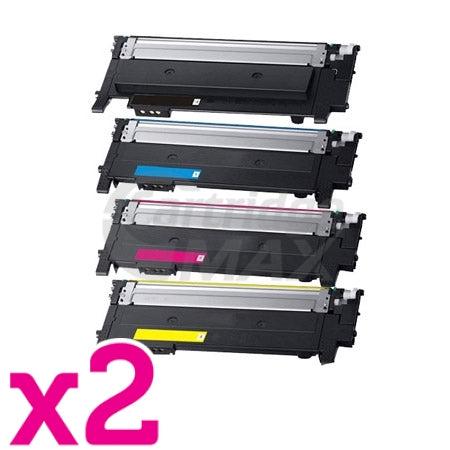 2 sets of 4-Pack Generic Samsung SLC430, SLC480FW Cartridge Combo CLT404S [2BK,2C,2M,2Y]
