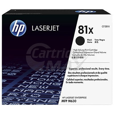 1 x HP CF281X (81X) Original Black Toner Cartridge - 25,000 Pages